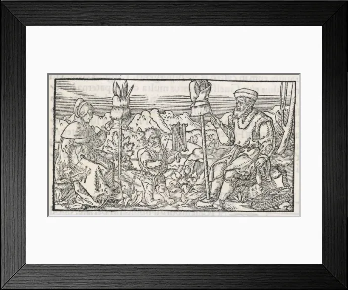 Framed Print : Family Spinning, C16 Framed Print : Family Spinning, C16
