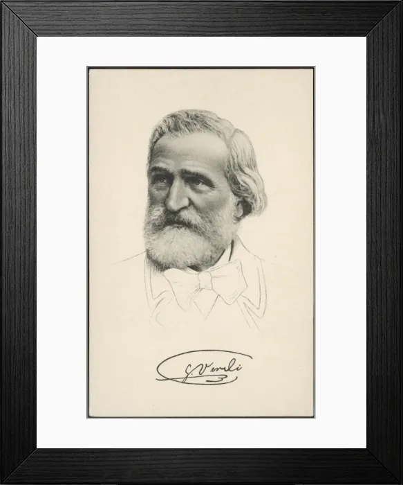 Framed Print : Giuseppe Verdi Stengel Framed Print : Giuseppe Verdi Stengel
