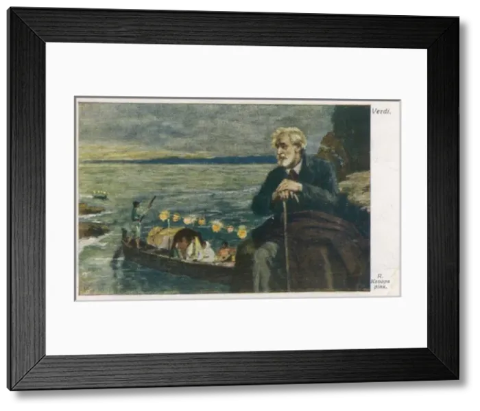 Framed Print : Verdi and Gondola Framed Print : Verdi and Gondola