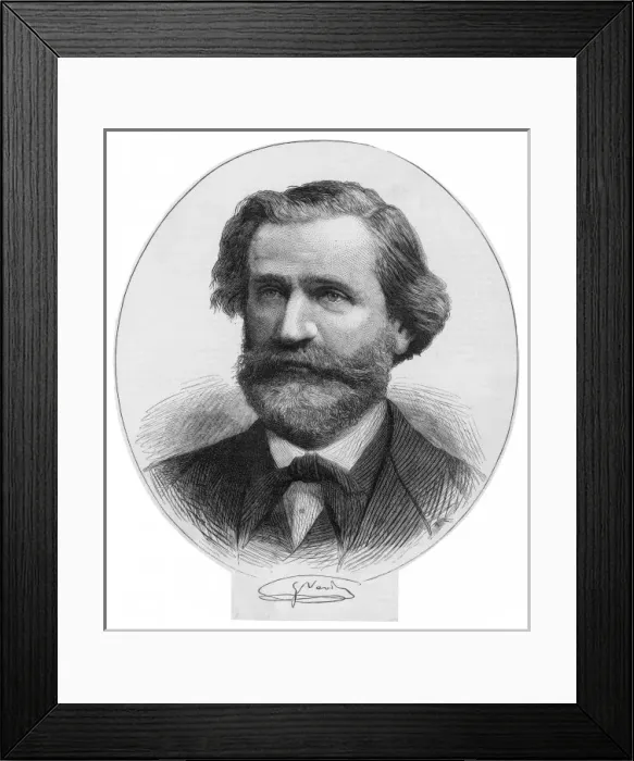 Framed Print : Verdi Oval Frame Framed Print : Verdi Oval Frame