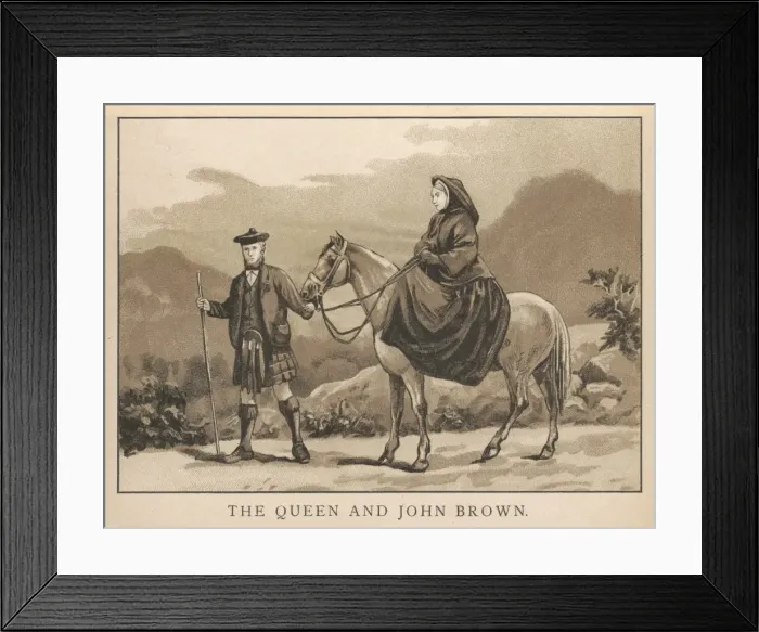 Framed Print : Victoria & John Brown Framed Print : Victoria & John Brown