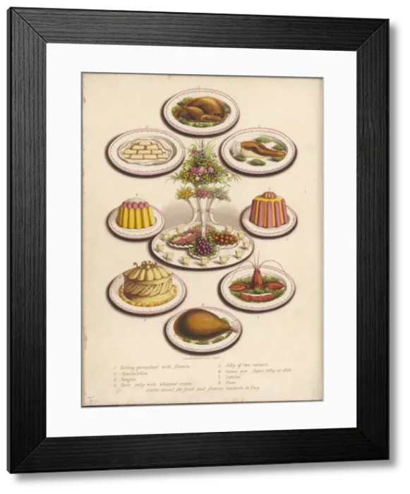 Framed Print : Savoury Dishes