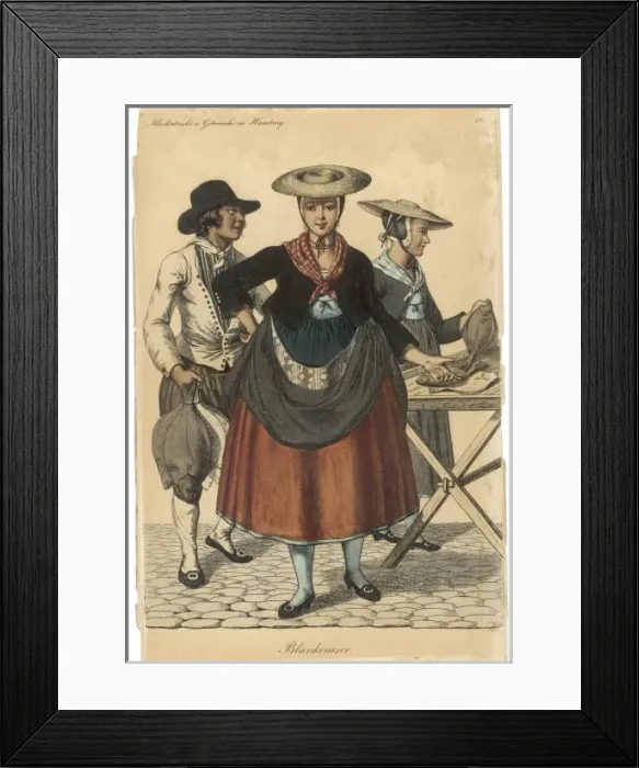 Framed Print : German Fishwomen Framed Print : German Fishwomen