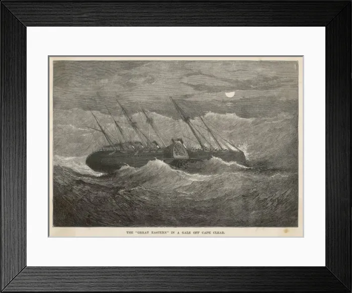Framed Print : Great Eastern in Gale Framed Print : Great Eastern in Gale