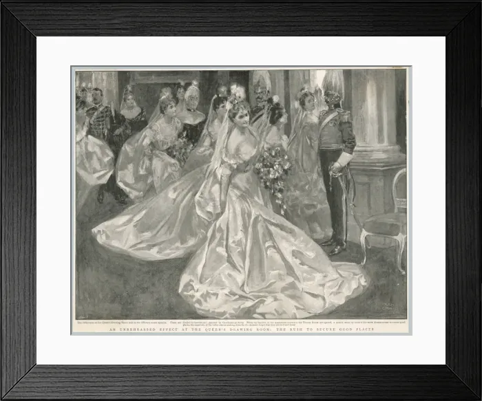 Framed Print : Debutantes at Palace Framed Print : Debutantes at Palace