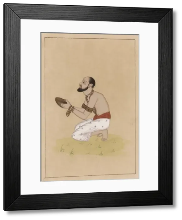 Framed Print : Indian Ascetic Begs Framed Print : Indian Ascetic Begs