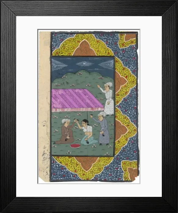 Framed Print : Indian Nobles / Lady 16C Framed Print : Indian Nobles / Lady 16C