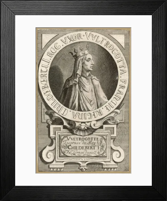 Framed Print : Ultrogotte Q of Childeb Framed Print : Ultrogotte Q of Childeb