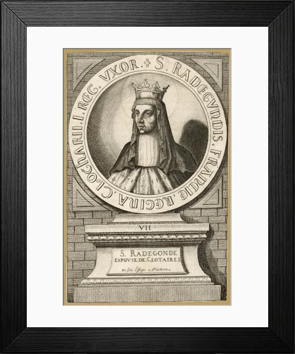 Framed Print : Radegonde, Q of Clotaire Framed Print : Radegonde, Q of Clotaire