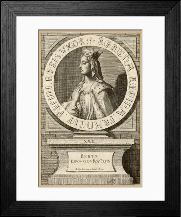 Framed Print : Berthe, Queen of Pepin Framed Print : Berthe, Queen of Pepin