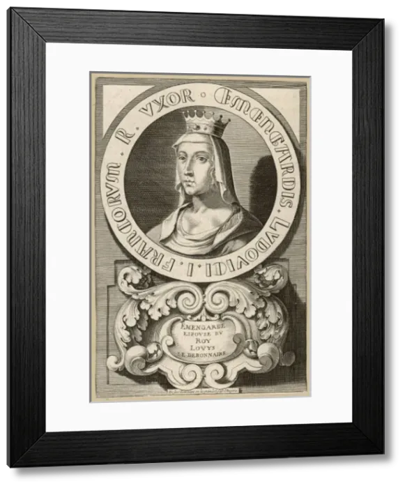 Framed Print : Emengarde Q of Louis I Framed Print : Emengarde Q of Louis I