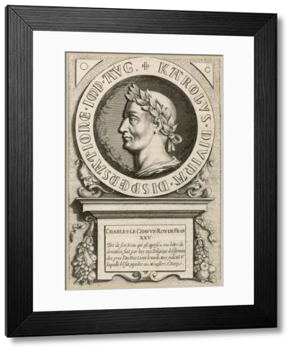 Framed Print : Charles II Le Chauve Framed Print : Charles II Le Chauve