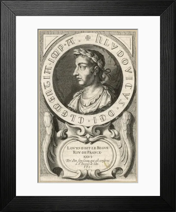 Framed Print : Louis II Le Begue Framed Print : Louis II Le Begue