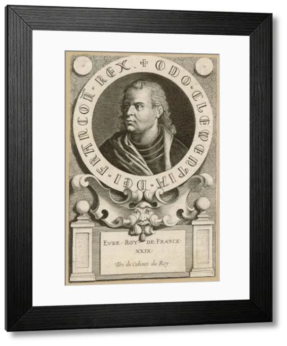 Framed Print : EUDES count of Paris, elected to French throne after the deposition of Charles the Emperor Framed Print : EUDES count of Paris, elected to French throne after the deposition of Charles the Emperor