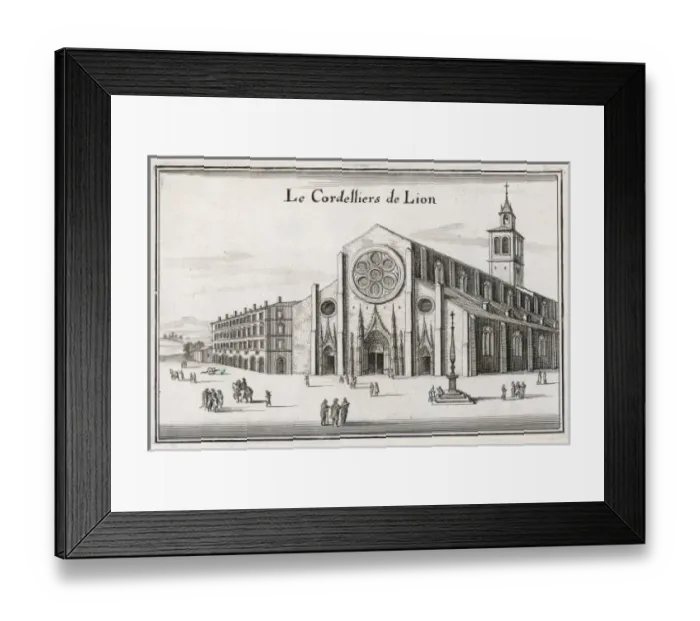 Framed Print : Lyon / Cordeliers Convent Framed Print : Lyon / Cordeliers Convent