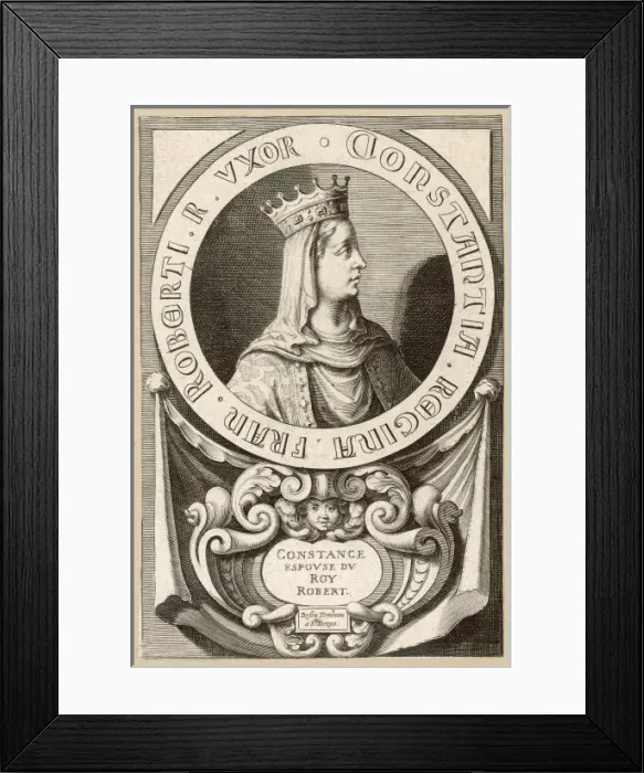 Framed Print : Constance, Q of Robert Framed Print : Constance, Q of Robert