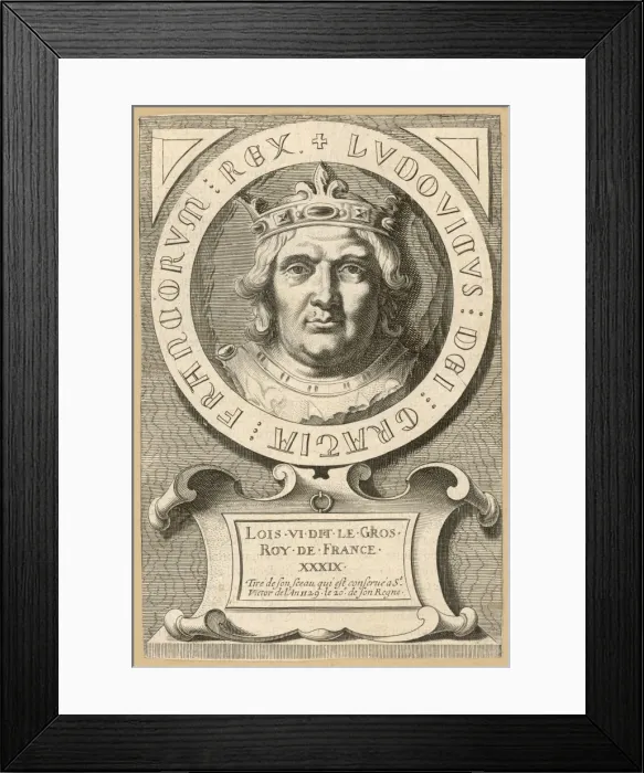Framed Print : Louis VI Le Gros Framed Print : Louis VI Le Gros