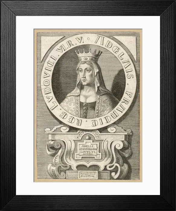 Framed Print : Adele, Q of Louis VI Framed Print : Adele, Q of Louis VI