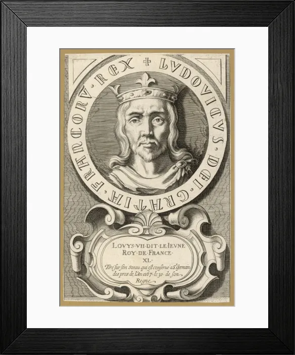 Framed Print : Louis VII Le Jeune Framed Print : Louis VII Le Jeune