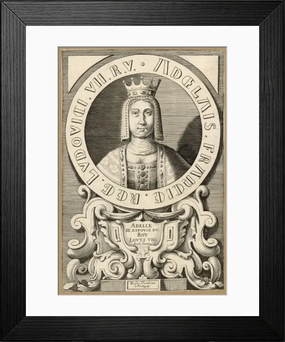 Framed Print : Adele, Q of Louis VII Framed Print : Adele, Q of Louis VII