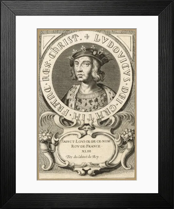 Framed Print : Louis Ix, Saint & King Framed Print : Louis Ix, Saint & King