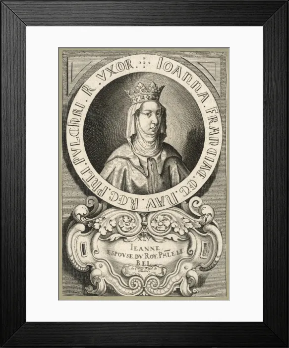 Framed Print : Jeanne De Navarre Framed Print : Jeanne De Navarre