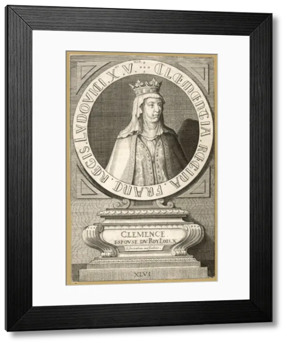 Framed Print : Clemence, Q of Louis X Framed Print : Clemence, Q of Louis X