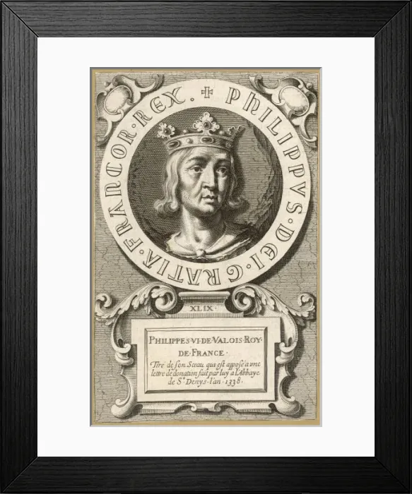 Framed Print : Philippe VI De Valois Framed Print : Philippe VI De Valois