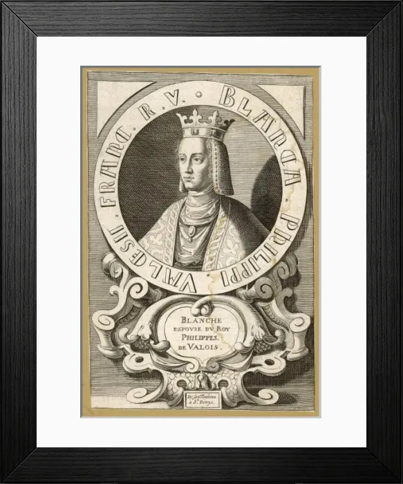 Framed Print : Blanche De Navarre Framed Print : Blanche De Navarre