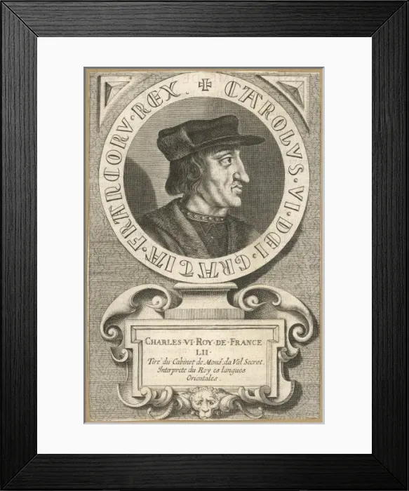 Framed Print : Charles VI Le Bien-Aime Framed Print : Charles VI Le Bien-Aime