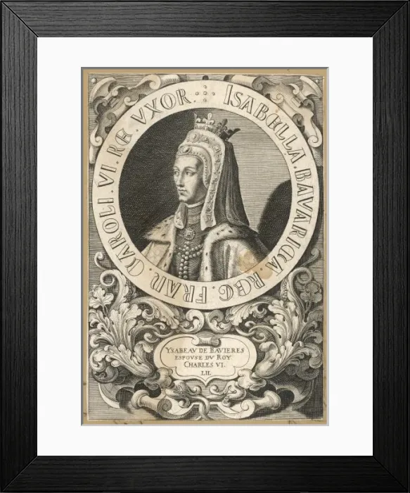 Framed Print : Isabeau De Baviere Framed Print : Isabeau De Baviere