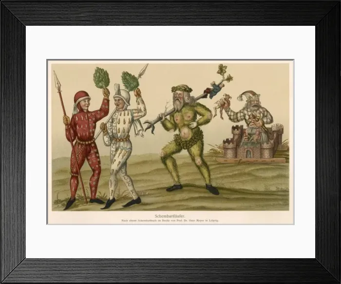 Framed Print : Folklore / Green Men Framed Print : Folklore / Green Men