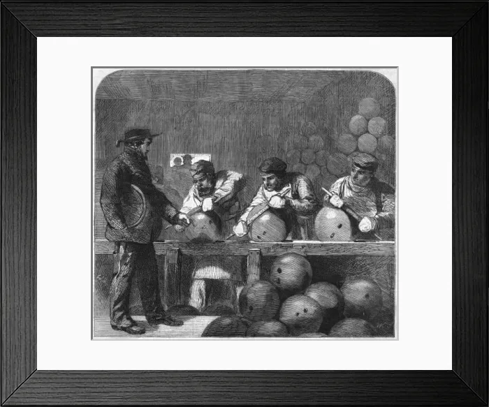 Framed Print : Shell Making / Woolwich Framed Print : Shell Making / Woolwich