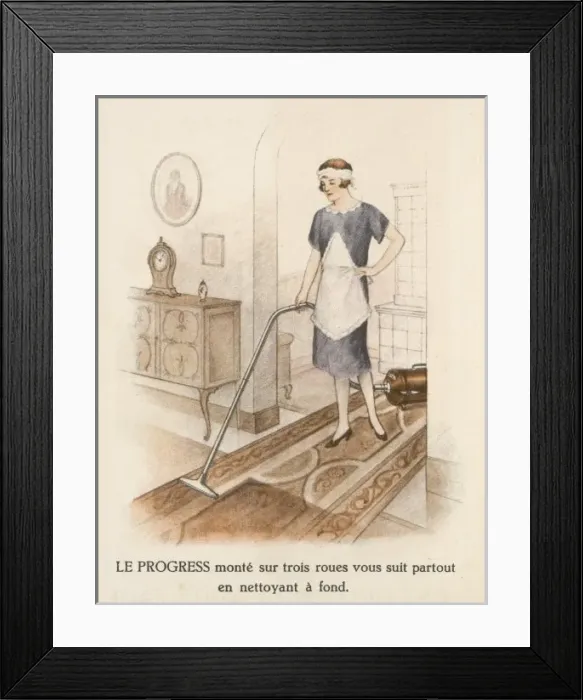 Framed Print : Vacuuming Carpet Framed Print : Vacuuming Carpet