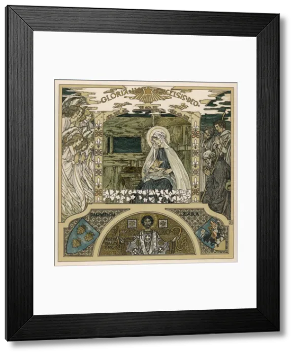 Framed Print : Jesus, Angels, Shepherds Framed Print : Jesus, Angels, Shepherds