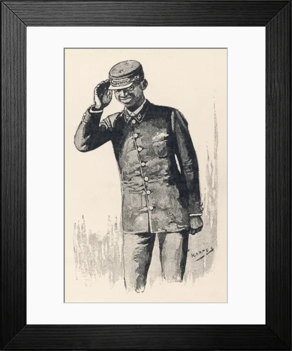 Framed Print : Attendant Salutes Framed Print : Attendant Salutes