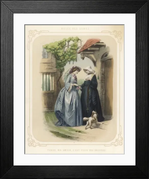 Framed Print : Money to Nun Framed Print : Money to Nun