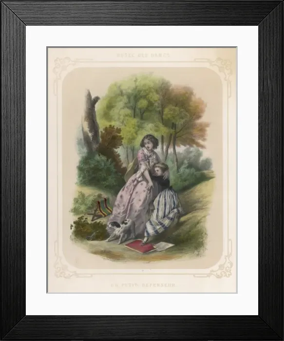 Framed Print : Dog Confronts Snake Framed Print : Dog Confronts Snake