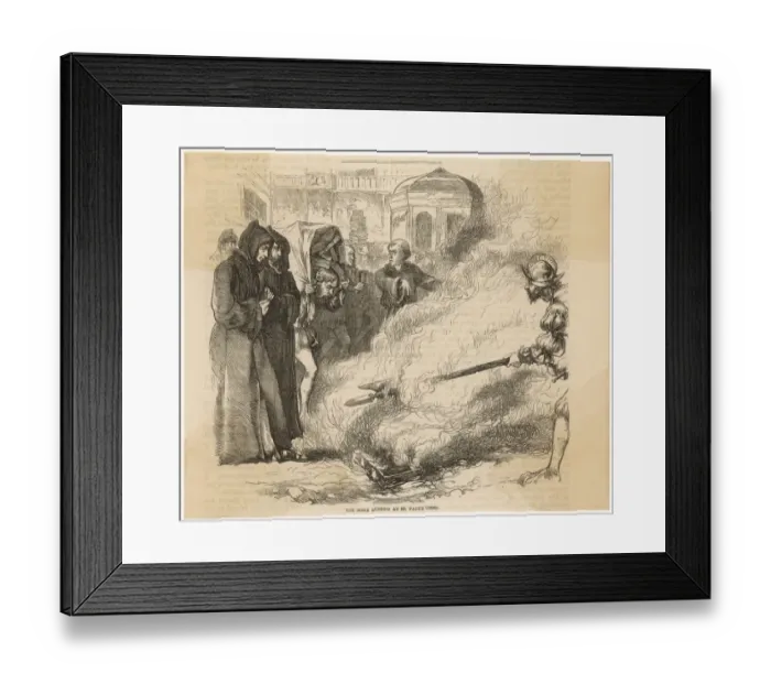 Framed Print : English Bibles Burnt Framed Print : English Bibles Burnt