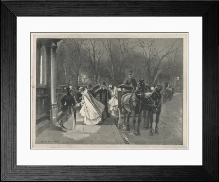 Framed Print : Arriving for a Party