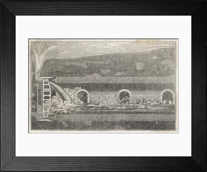 Framed Print : Thames Tunnel Accident Framed Print : Thames Tunnel Accident