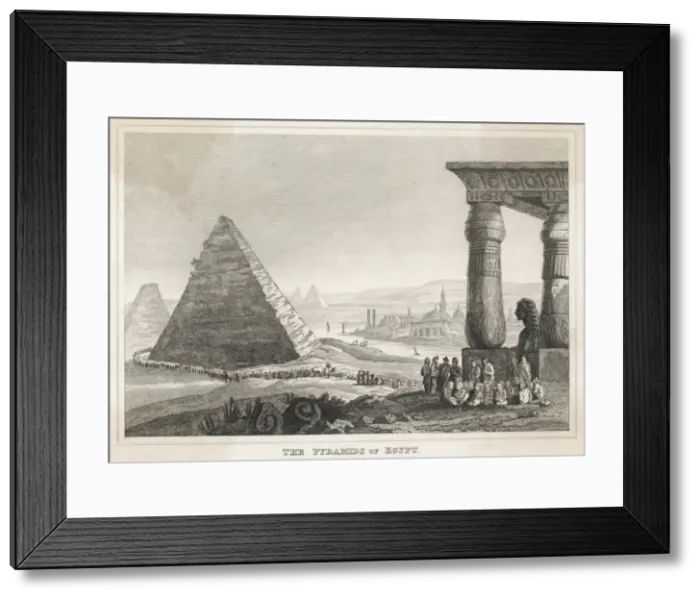 Framed Print : Procession at Pyramids Framed Print : Procession at Pyramids