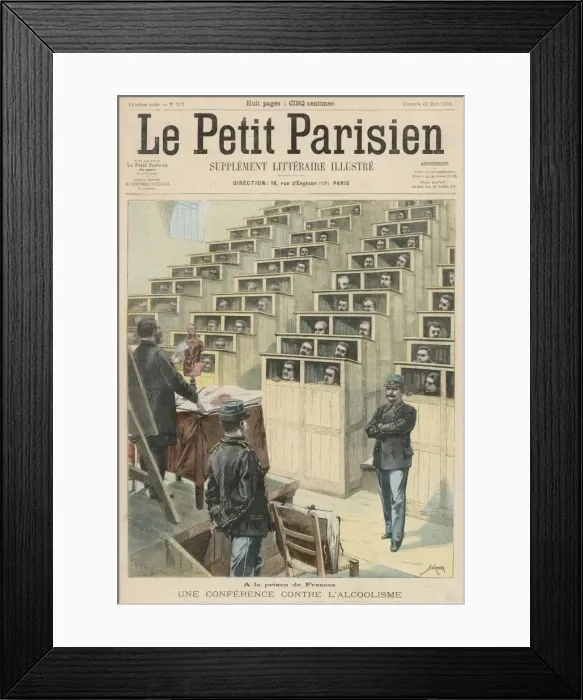 Framed Print : French Prisoners Lecture Framed Print : French Prisoners Lecture