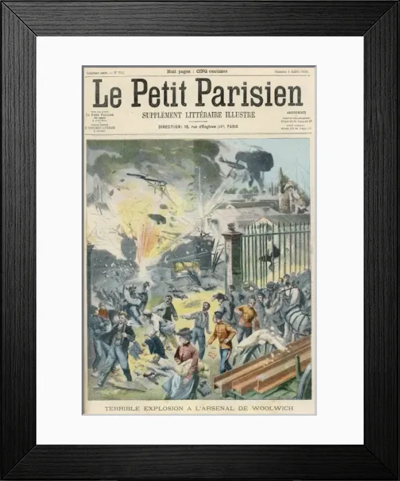 Framed Print : Woolwich Arsenal Explode Framed Print : Woolwich Arsenal Explode