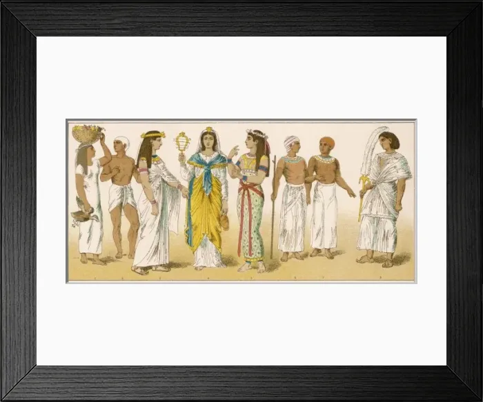 Framed Print : Various Egyptian Costume Framed Print : Various Egyptian Costume