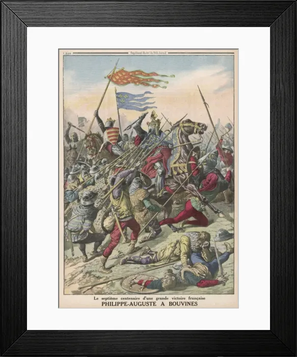 Framed Print : Battle of Bouvines 1214 Framed Print : Battle of Bouvines 1214