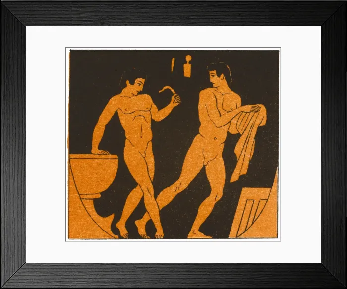 Framed Print : Toilet / Greece / Panofka Framed Print : Toilet / Greece / Panofka