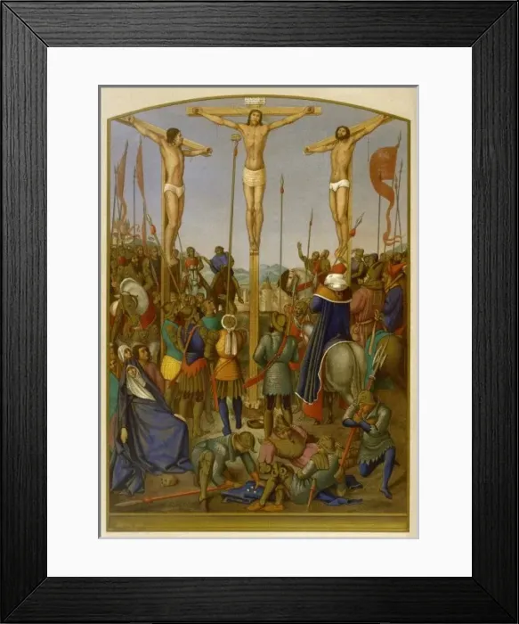Framed Print : Crucifixion / Fouquet Framed Print : Crucifixion / Fouquet