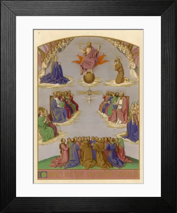 Framed Print : Judgment Day / Fouquet Framed Print : Judgment Day / Fouquet