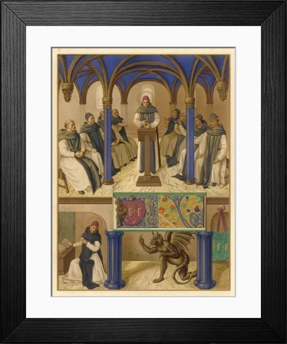 Framed Print : Aquinas / Fouquet Framed Print : Aquinas / Fouquet